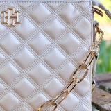 Ariana Pearl Quilted Crossbody Bag