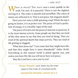 Text page with religious quote and prayer on a white background