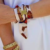 Sedgefield Orange Scarf Bracelet