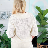 Alia Oversized Cream Sweater Lucy Paris