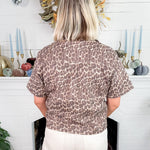 Amber Leopard Denim Pocket Crop Top Karlie