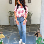 Anastasia Burgundy Top Entro