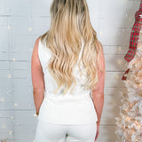 Anna Ivory Belted Vest Lucy Paris