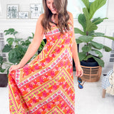 Annalisa Rosebud Ribbon Stripe Maxi Dress Elizabeth James the Label