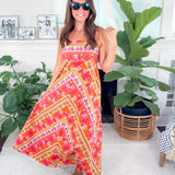Annalisa Rosebud Ribbon Stripe Maxi Dress Elizabeth James the Label
