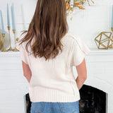 Appling Ivory Cap Sleeve Sweater Elan
