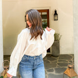 Aragon Creme Cotton Poplin Shirt FRNCH