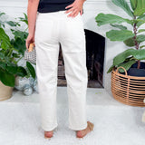 Ashley Optic White High Rise Slouchy Barrel Jean KUT