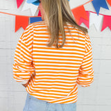 Auburn War Eagle Orange + White Hi-Dive Sweatshirt