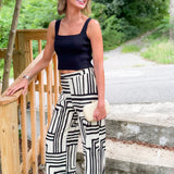 Baez Black Crop Tank Sweater Lucy Paris