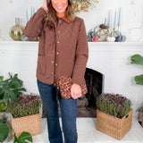 Baylor Brown Quilted Jacket Jodifl