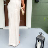 Bea Champagne Flowy Pants Lucy Paris
