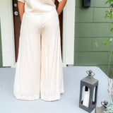 Bea Champagne Flowy Pants Lucy Paris