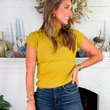 Blair Lime Green Cap Sleeve Sweater Molly Bracken