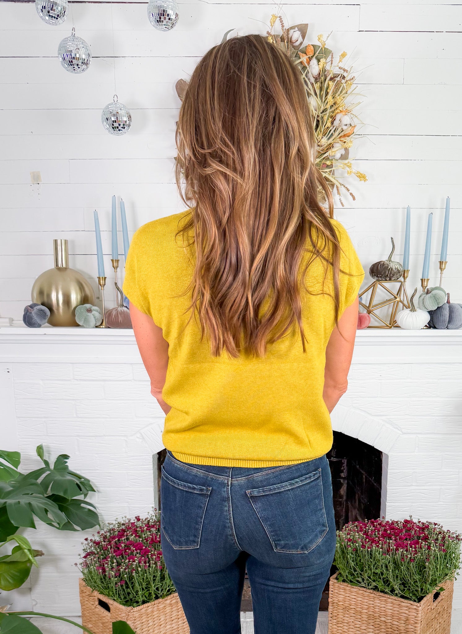 Blair Lime Green Cap Sleeve Sweater Molly Bracken