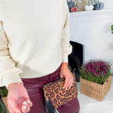 Britney Cream Textured Sweater Lucy Paris