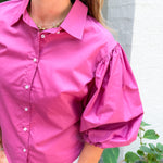Camelot Orchid Button Top Karlie