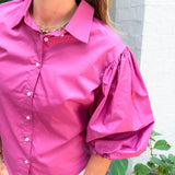 Camelot Orchid Button Top Karlie