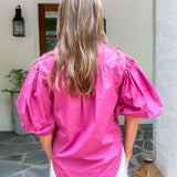 Camelot Orchid Button Top Karlie