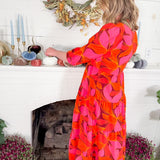 Cameron Fire Glow Over Midi Dress Mary Square