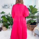 Cameron Hot Pink Maxi Dress Mary Square