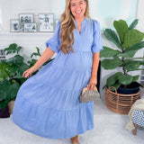 Cameron Periwinkle Maxi Dress Mary Square
