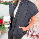 Campany Black Puffer Vest Jodifl