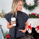 Campany Black Puffer Vest Jodifl