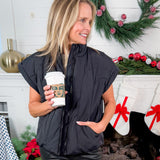 Campany Black Puffer Vest Jodifl