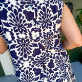 Campbell Navy + Ivory Crop Top