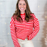 Candy Swirl Striped Cardigan Sweater Thing Between