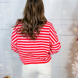 Candy Swirl Striped Cardigan Sweater Thing Between