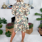 Charleston Navy Floral Mini Dress