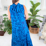Charlie Blue Turquoise Maxi Dress Briton Court