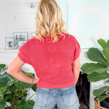 Cinnamon Open Weave Summer Sweater