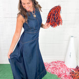 Claire Denim Maxi Dress Elizabeth James the Label