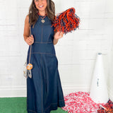 Claire Denim Maxi Dress Elizabeth James the Label
