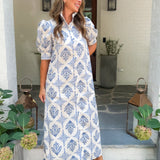 Claire French Vintage Floral Maxi Dress Karlie