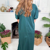 Clancy Hunter Green Pop Over Dress Entro