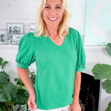 Colette Green Top Mary Square