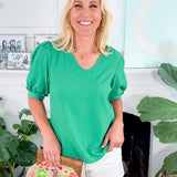 Colette Green Top Mary Square