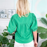 Colette Green Top Mary Square