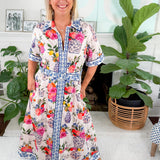Collins Ivory Ginger Jars Maxi Dress Elizabeth James the Label