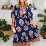 Colton Midnight Mix Maxi Dress Umgee
