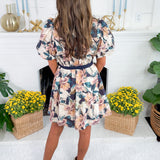 Cosby Navy Floral Mini Dress Entro