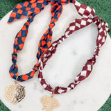 Crimson Tide Elephant Gameday Scarf Necklace
