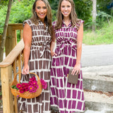 Dallas Box Plaid Maxi Dress Entro