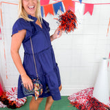 Dayna Blue Mini Dress Double A the Brand