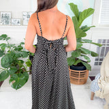Devon Black + White Polka Dot Maxi Dress Molly Bracken