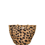 M. B. Leopard Woven Bag